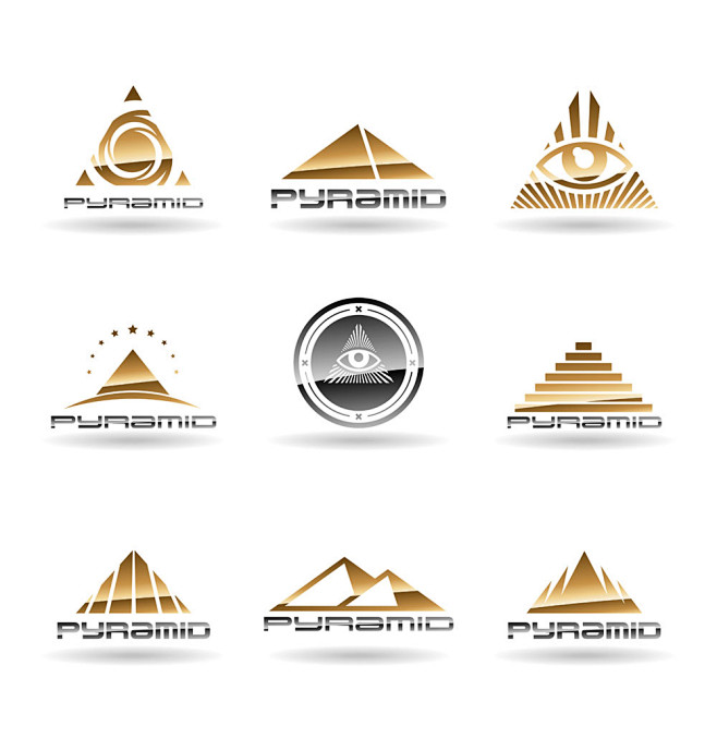 金字塔logo设计图片
