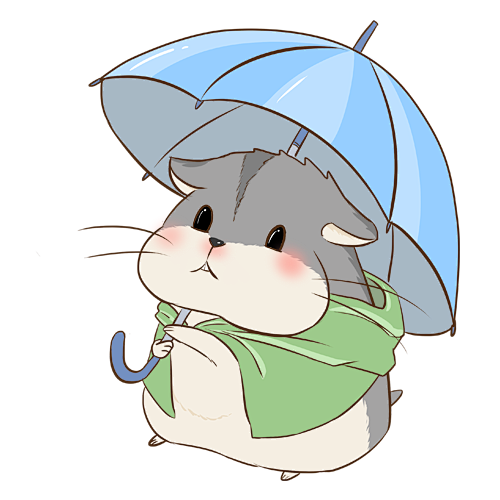 可爱卡通小松鼠