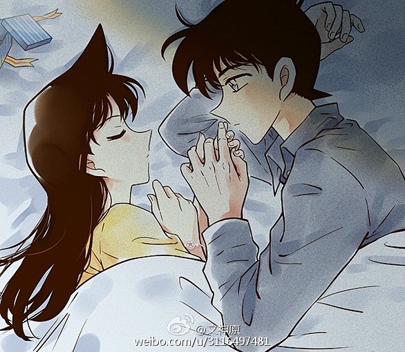 名侦探柯南新兰工藤新一毛利兰weibo文神原