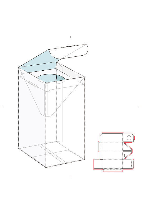 包装盒刀版图设计盒型展开图模切刀模刀线模板众图网