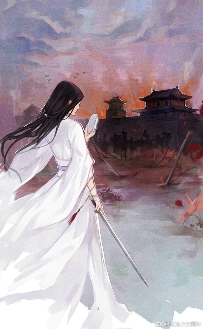 摸鱼奶一口白衣祸世找时间画其他三个67676767