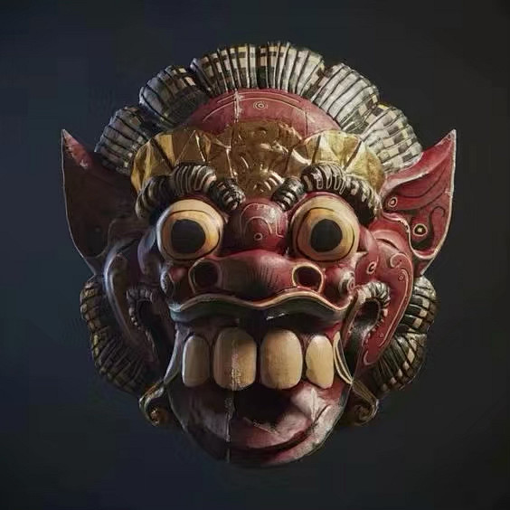 和风妖魔鬼怪面具