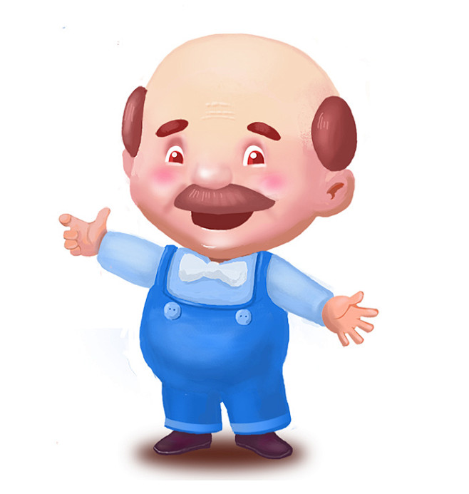 成人纸尿裤老人形象图