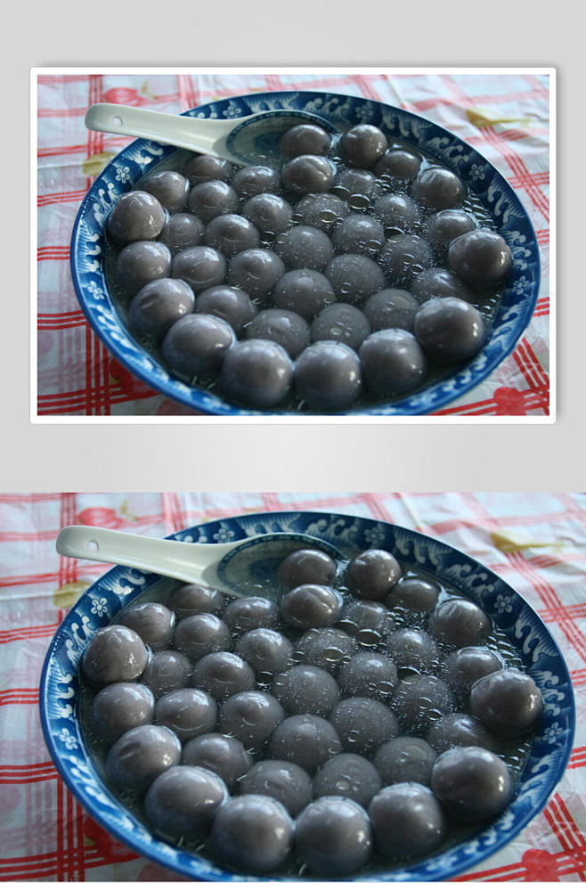 美味营养黑汤圆图片-众图网