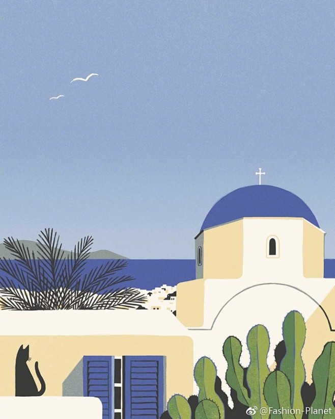 illustration英国插画家daviddoran的作品舒服和谐的配色带有一点英式