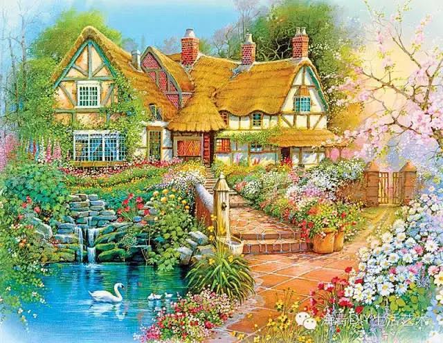 于2015-09-29 00:13:09画中的童话世界绘画----风景纤指花妖同采自mp