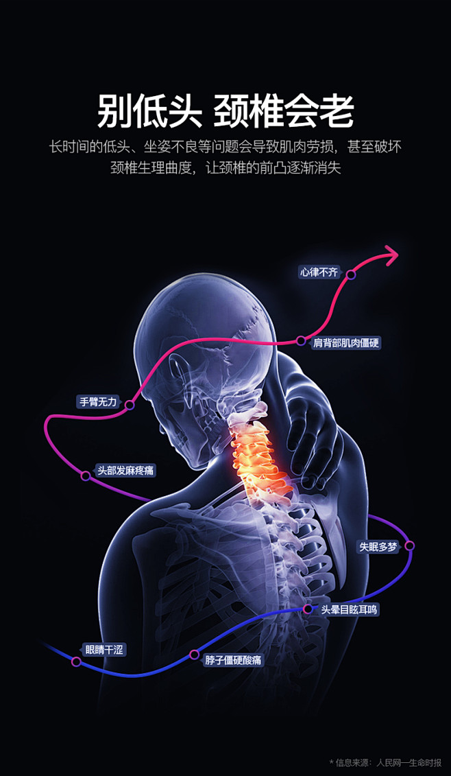 德国颈椎按摩器颈部按摩仪多功能脖子脉冲智能护颈仪热敷家用礼品t