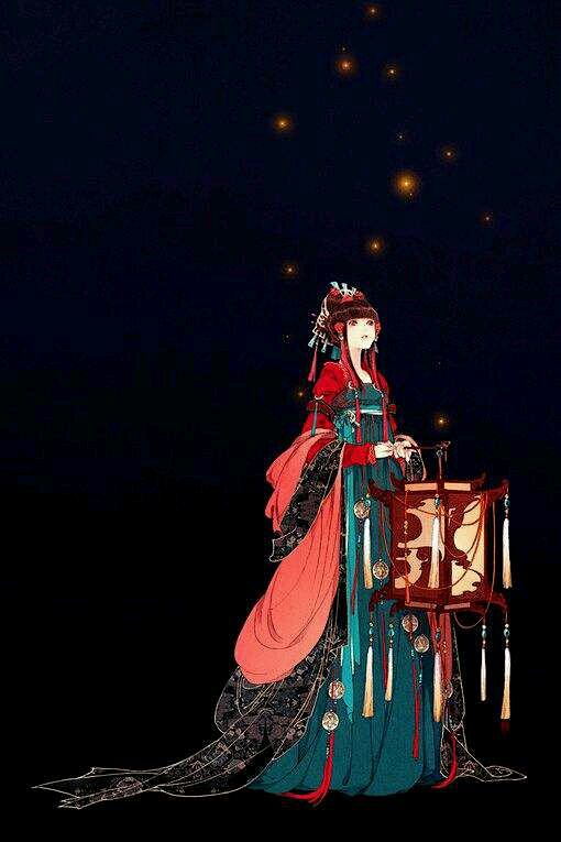 古图专帖人物系列执灯图男女皆有古风图片吧百度贴吧