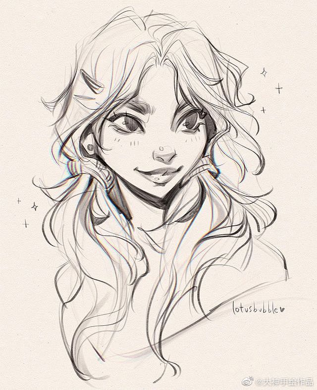 人物插画线稿bylydiaelaine