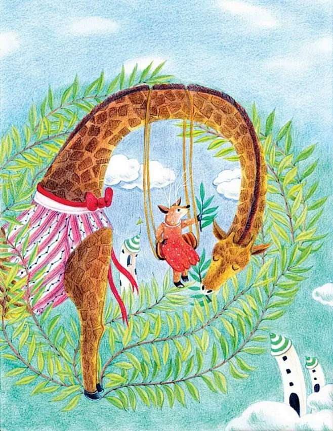 hpq24mm7从乐绘分享转采于2020-06-21 14:41:32儿童画儿童插画hpq24mm