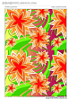 藤蔓卷曲绚丽的花朵背景素材|底纹|花边|花边素材|花朵|花纹|花纹素材|卷曲|矢量素材|藤蔓|绚丽