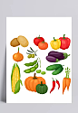 卡通蔬菜|卡通蔬菜,装饰元素,素材分类