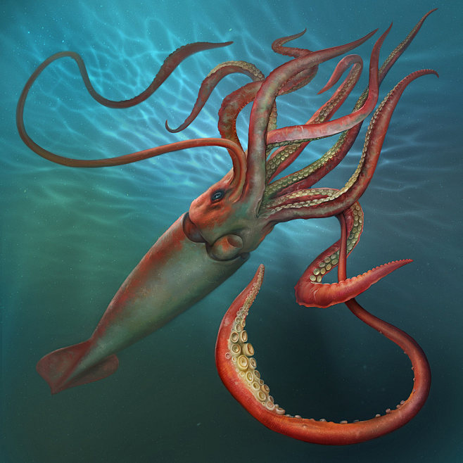 giantsquidportraythegiantsquidgenusarchiteuthisisadeepocean