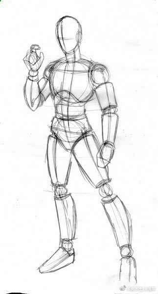 速写结构人物速写体块解剖分析图谱67676767