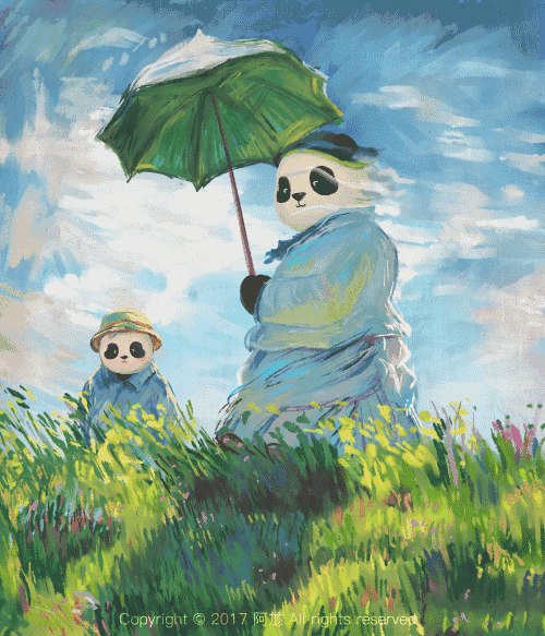 熊猫滚滚演绎世界名画你能认得出几幅原来艺术还可以这么萌