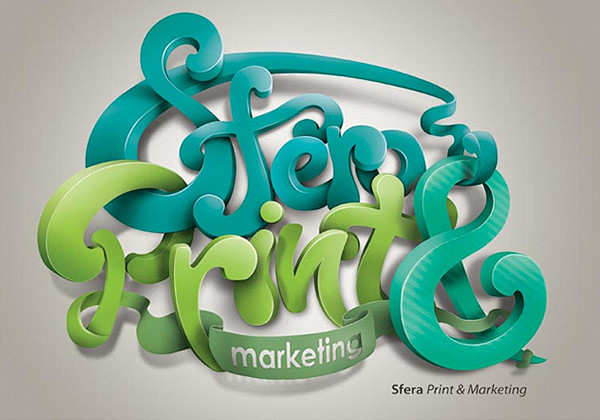 30款创造性的三维字体设计2设计前沿