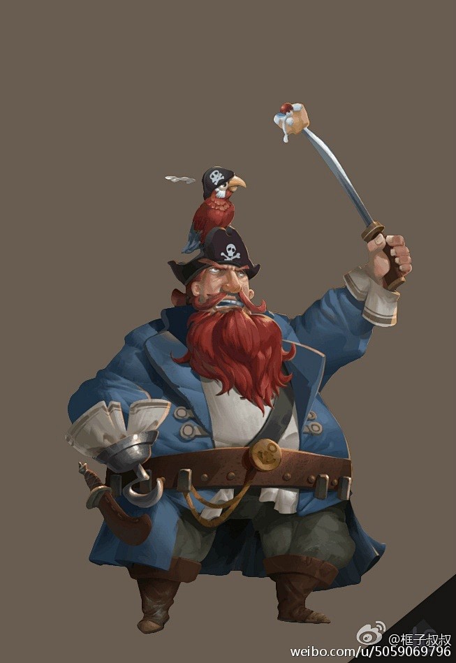 15:15:16欧美q版 海盗 角色设定角色原画hам该采集也在以下画板加载