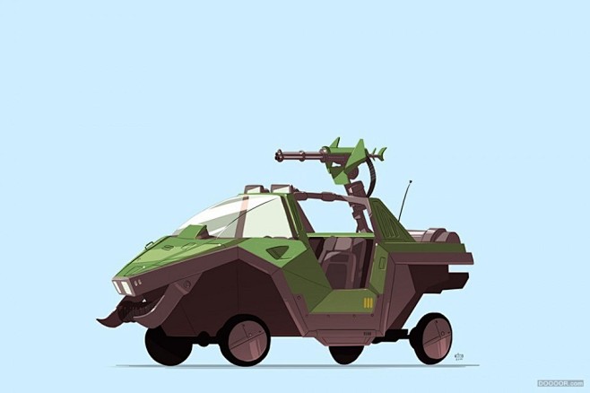 大开脑洞概念型卡通机甲战车设计idoyehimovitz26p15jpg