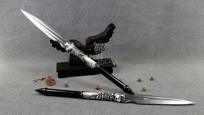 龙泉剑宝剑霸王枪银虎红缨枪子龙枪影视道具短兵器未开刃淘宝网