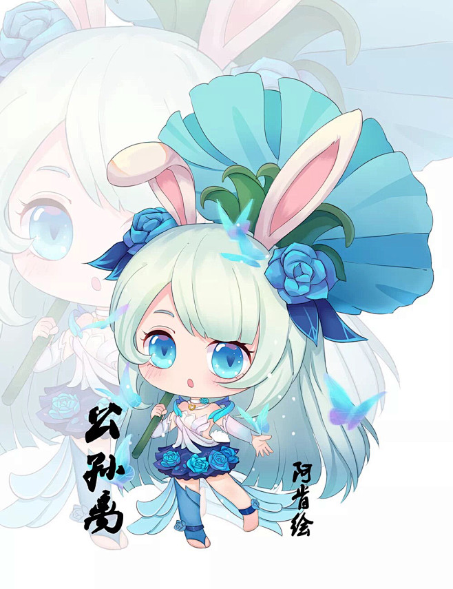 公孙离王者荣耀头像壁纸via阿肯绘