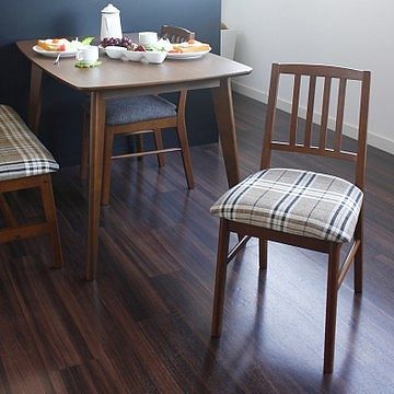 日本日式家具 橡胶木宜家实木餐椅 电脑椅...