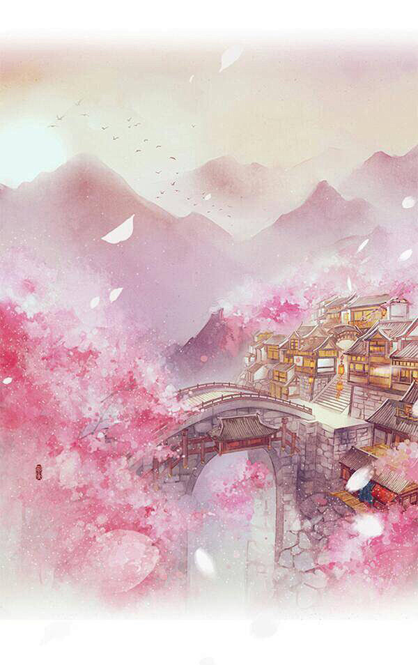 古风风景花江南