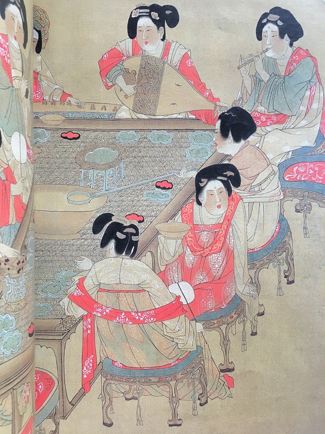 唐仕女唐宫仕女图唐张萱周昉中国十大传世名画