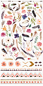 Watercolour Tribe&Flower DIY+Bonus - Illustrations - 4