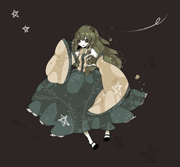 日本画师keeggy的傀儡娃娃黑暗童话可爱的女孩纸