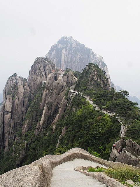 黃山的風光蓮花峰