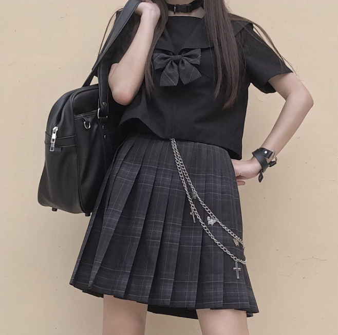 jk制服头像碳灰