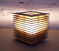Cubic Cardboard Lamp. &#;836435,00, via Etsy.    Me mola ^^: 