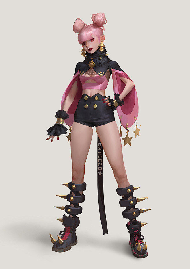 日韩角色立绘角色原画设计游戏角色设计73曼奇立德