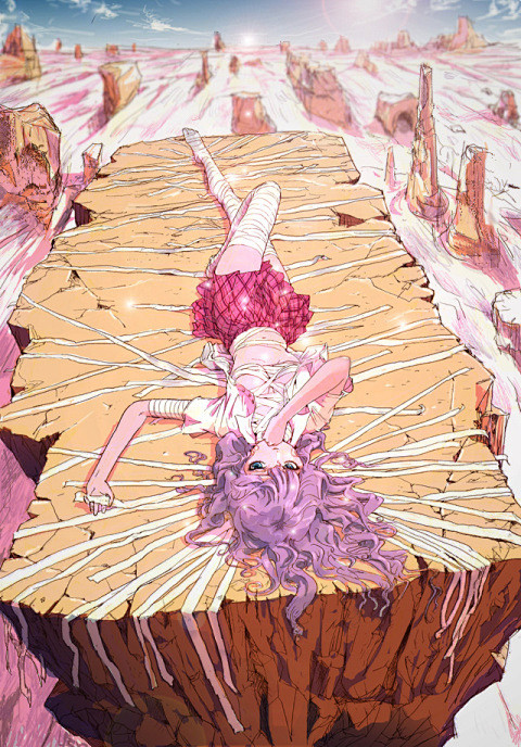 包含拥有不可思议的力量的绷带元素的插画作品动漫少女动漫美女二次元