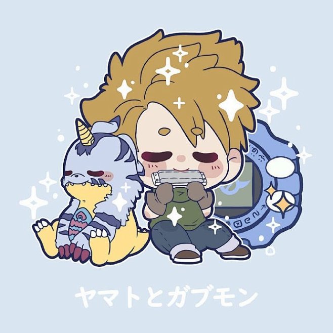 如此可爱的数码宝贝q版同人图有没有唤醒你童年守着电视的回忆呀设计