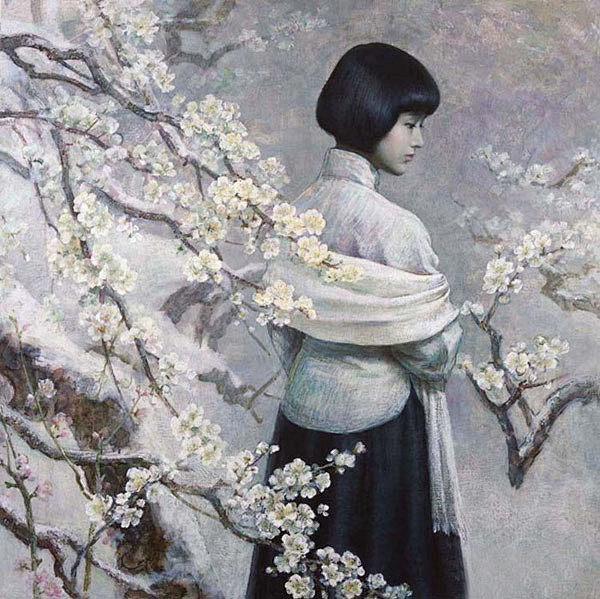 刘文进油画人物作品欣赏三