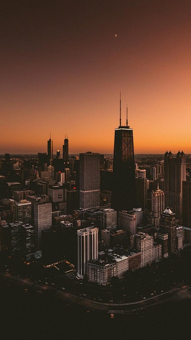 城市高楼 城市夜景 高楼大厦 城市风景 1080x1920