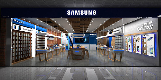三星手机专卖店设计深圳si设计专卖店设计空间设计si设计公司专卖店