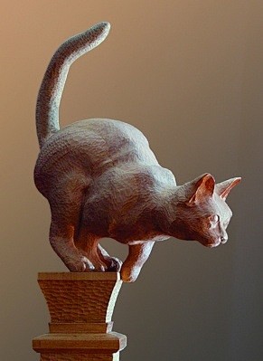 木雕猫