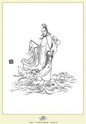 10国画家彭连熙白描人物作品1(50p拂尘犹自妒娇娆静坐长思同采自www
