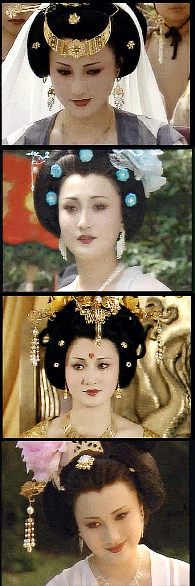 杨贵妃也放一下林芳兵完全是从唐朝仕女图里走出来的唐朝美人周洁的则