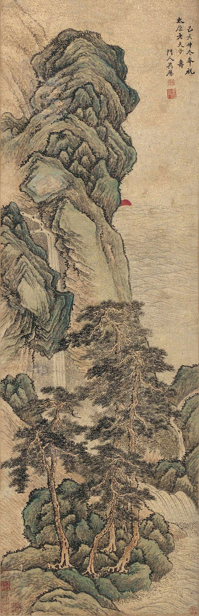 吴历己亥仲冬山水立轴z欣赏