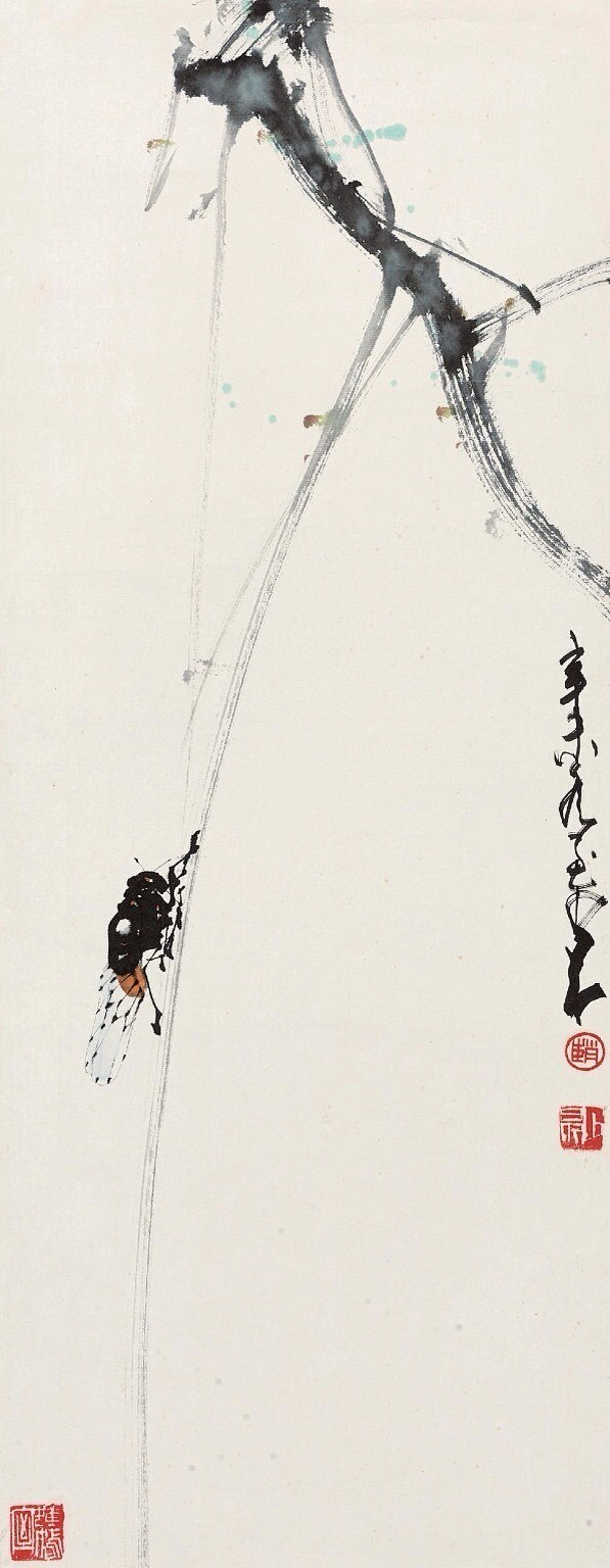 17:38:35赵少昂 作品 61知了62毛毛—国画sun_shine_同采自photo