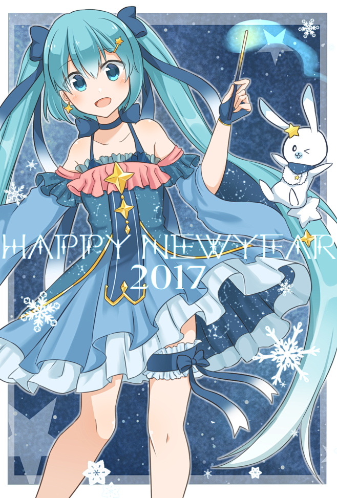 雪初音2017可放大初音未來二次元