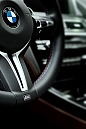 ♂ Masculine & elegance BMW car interior details. love the touch of metal deco on the Steering wheel