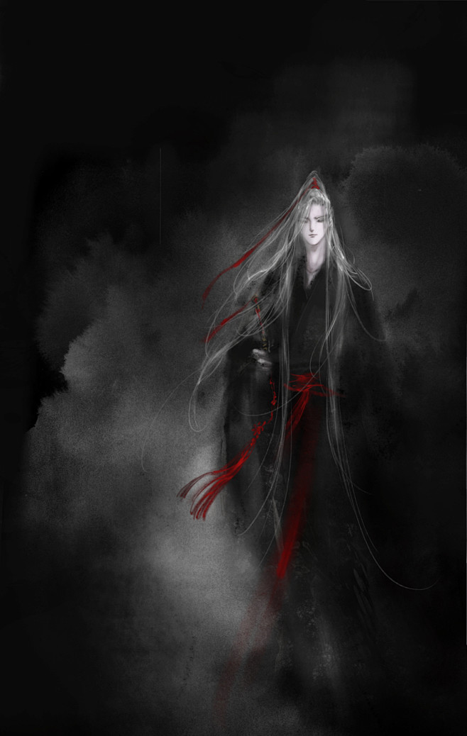 魔道祖师同人手绘九条轮绘