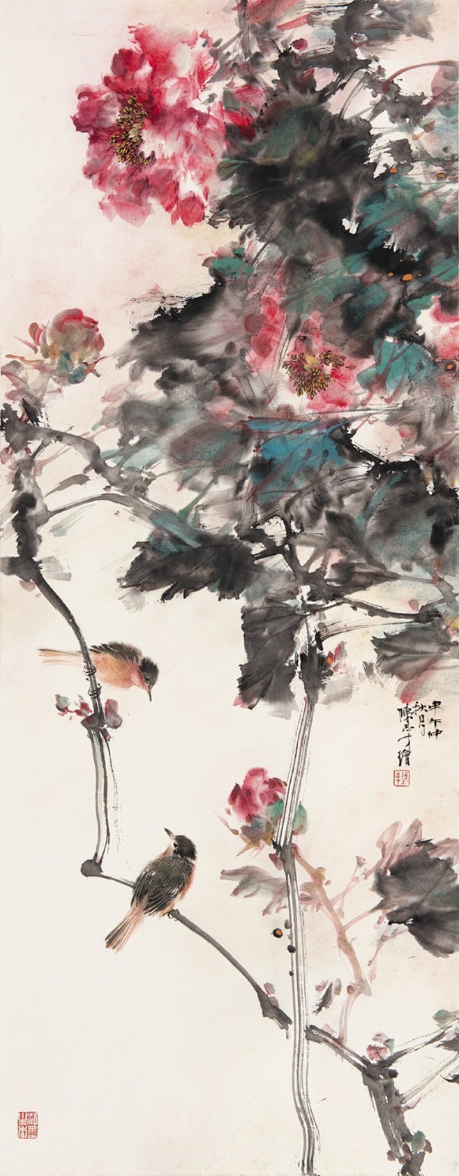 陈志才花鸟作品br陈志才1964年生于成都现为四川东方绘画艺术院专业