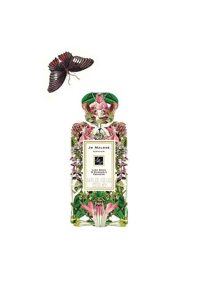 sixtojuanzavala花卉香水广告插画祖马龙limebasilmandarincologne
