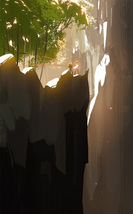 tumblr上颇有名气的一位画师70etohameizhao相当喜欢她对光影的表达