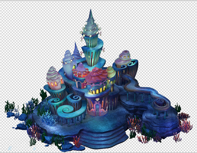 海底城堡png